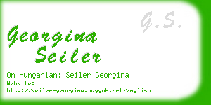 georgina seiler business card